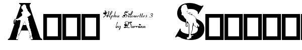 Alpha Silouettes font preview